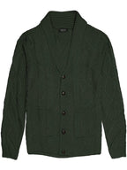Schalkragen Kragen Knopf Down Strick Pullover with Pockets