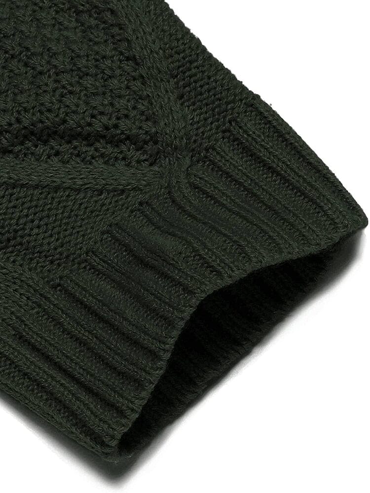 Schalkragen Kragen Knopf Down Strick Pullover with Pockets
