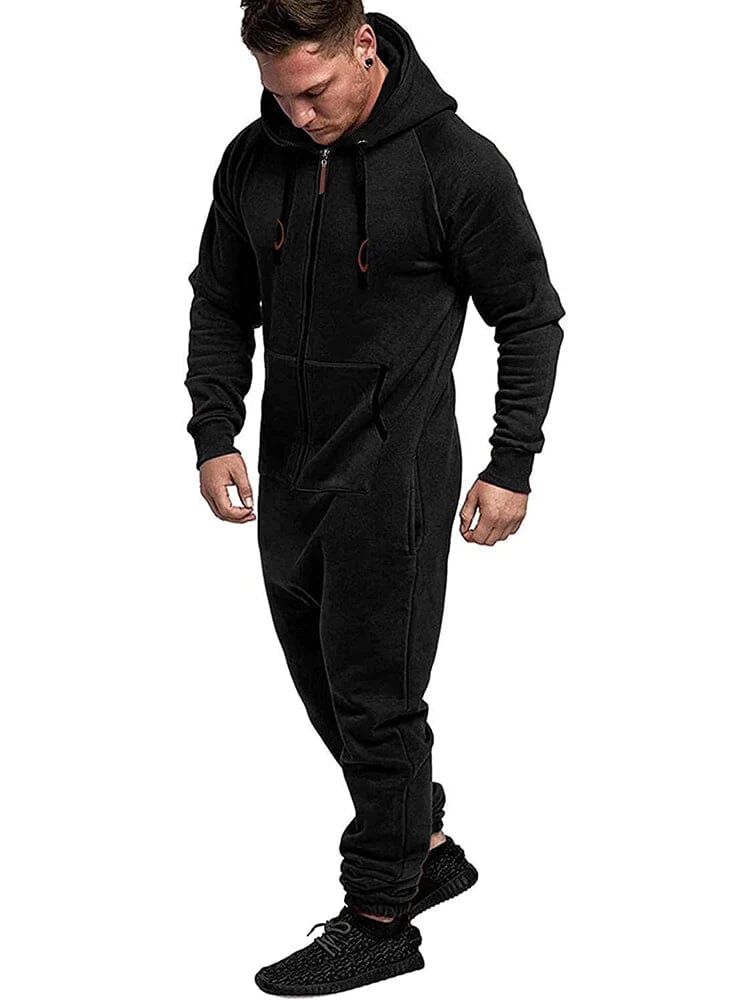 Mit Kapuze Lightweight Athletisch One-Teil Trainingsanzug with Pockects