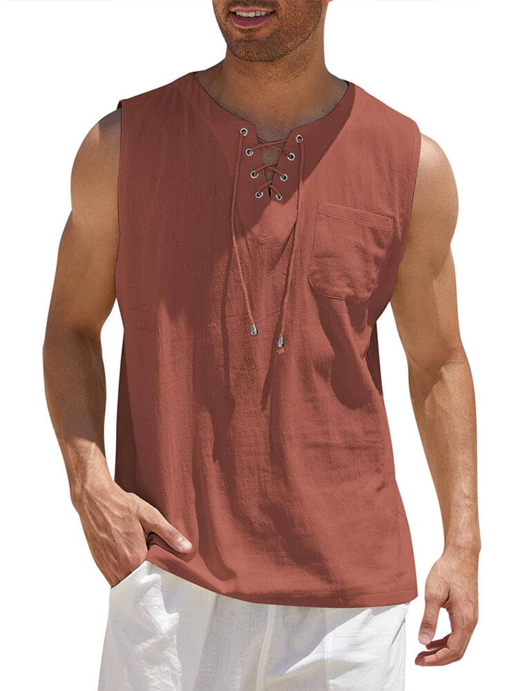 Leinen Tank Top
