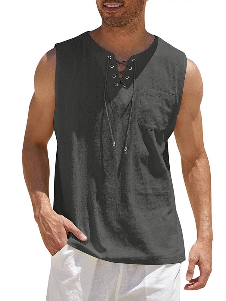 Leinen Tank Top