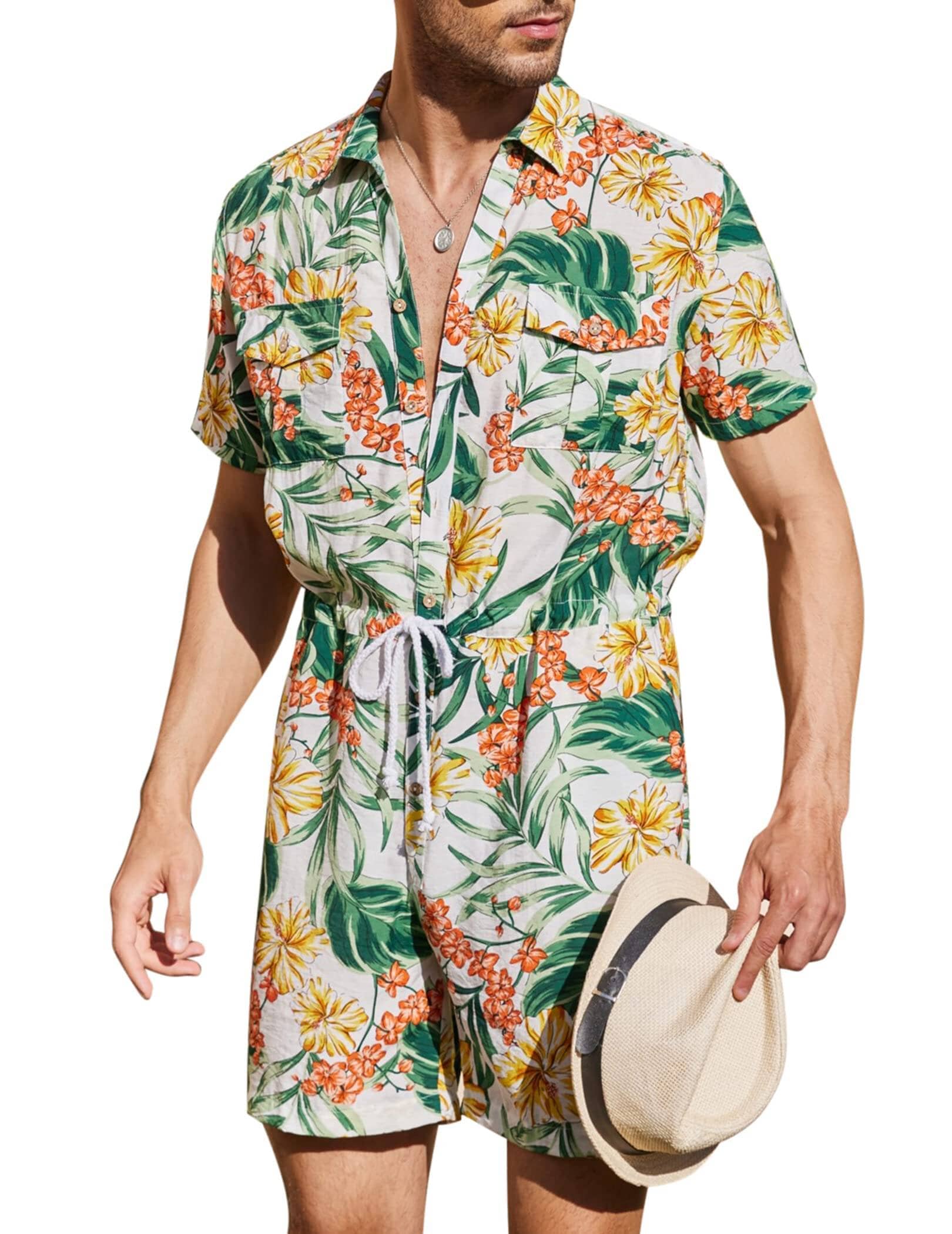 Blumen One Teil Hawaii Jumpsuit (US Only)