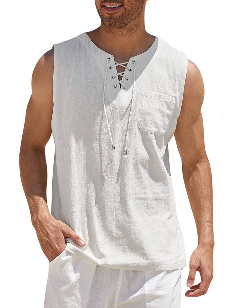 Leinen Tank Top
