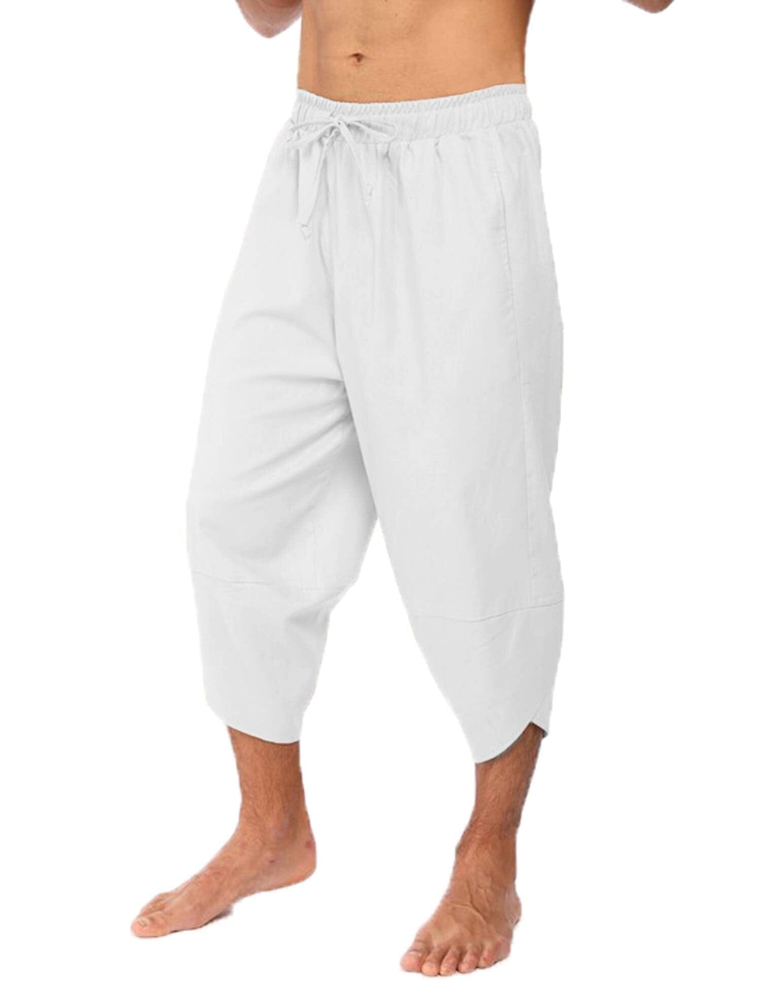 Leinen Stil 3/4 Shorts Yoga Hose
