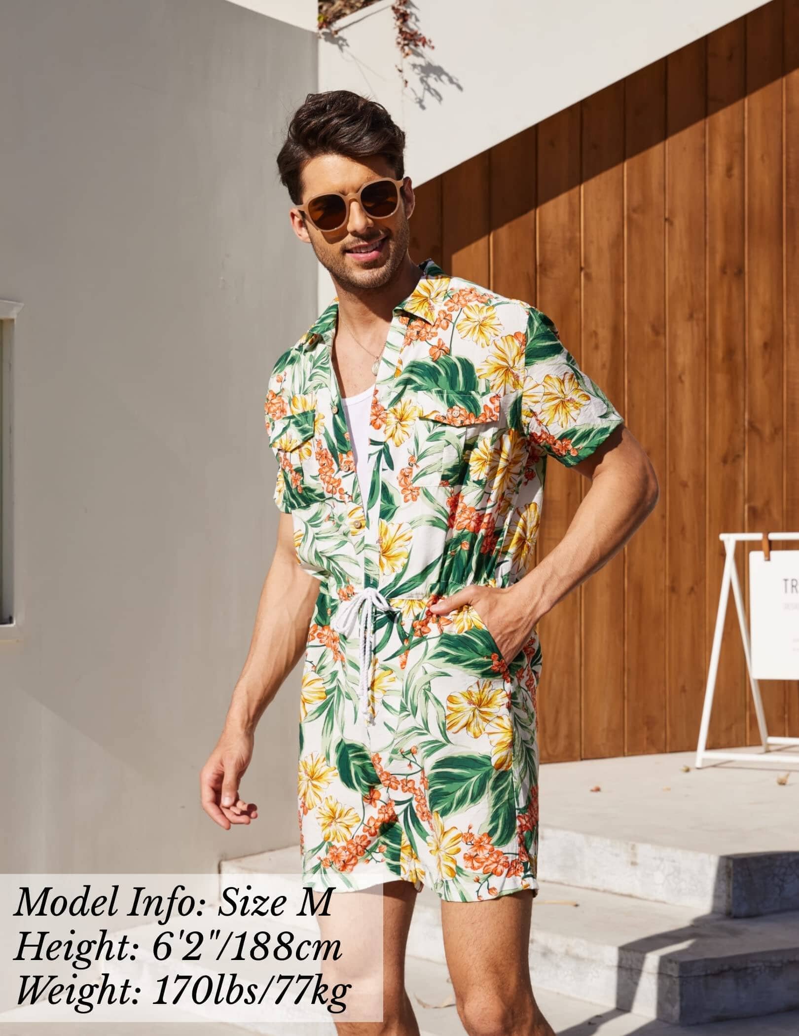 Blumen One Teil Hawaii Jumpsuit (US Only)