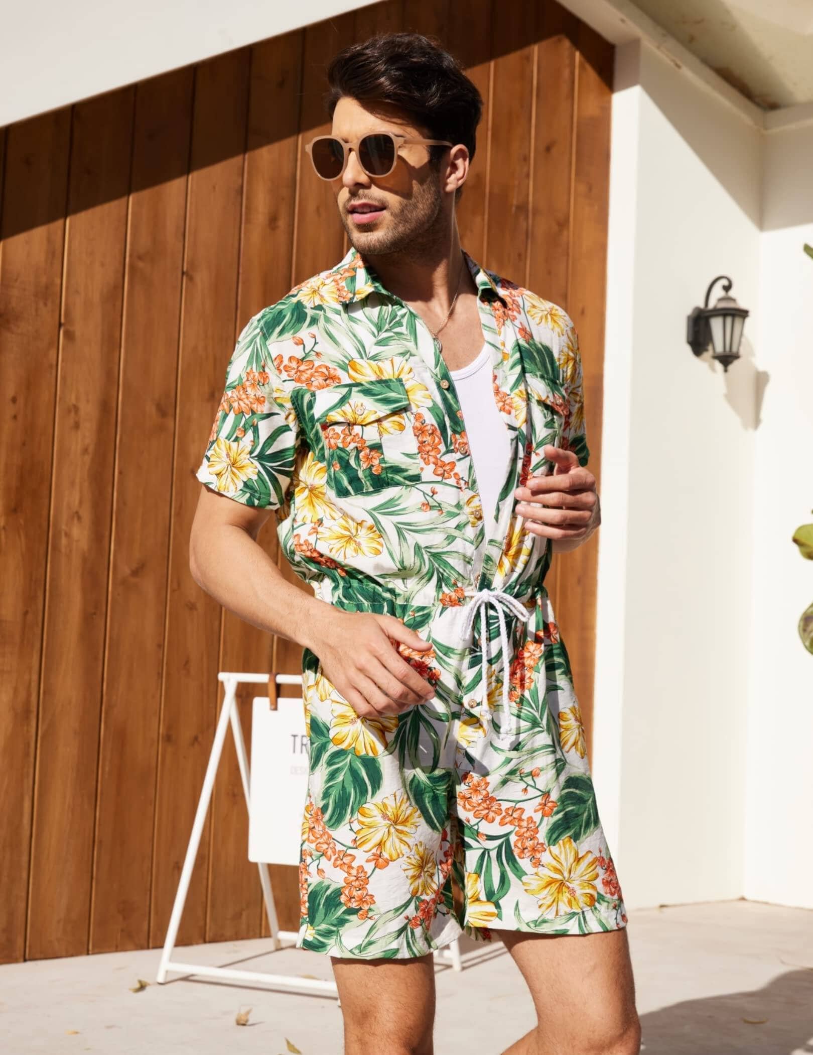 Blumen One Teil Hawaii Jumpsuit (US Only)
