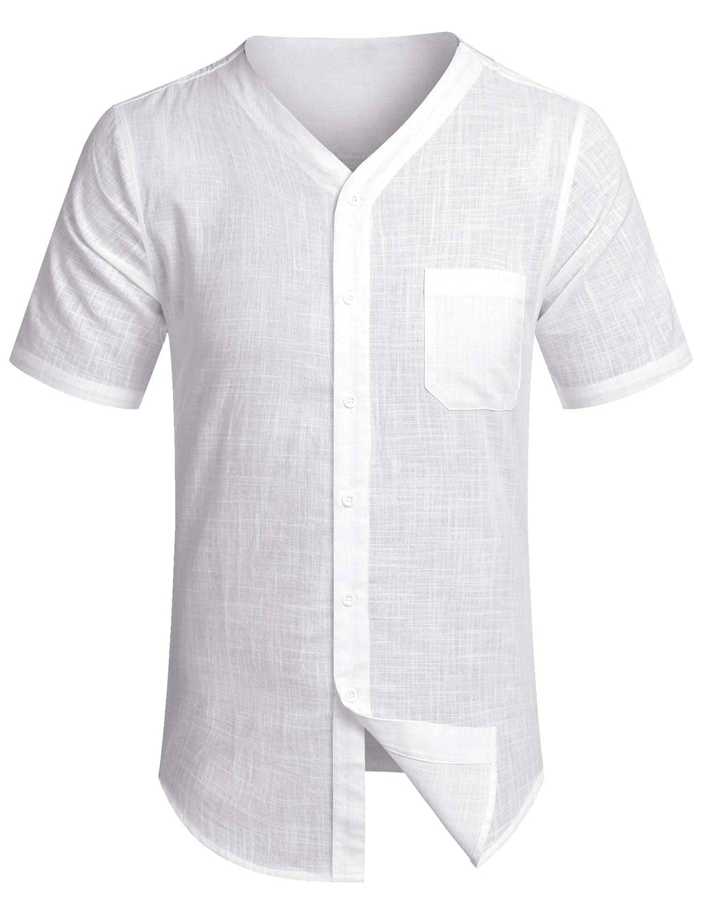Baumwolle Leinen Stil Hemd Sommer Hemd (US Only)