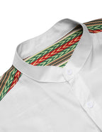 Casual Ethnic Graphic Lang Hemd