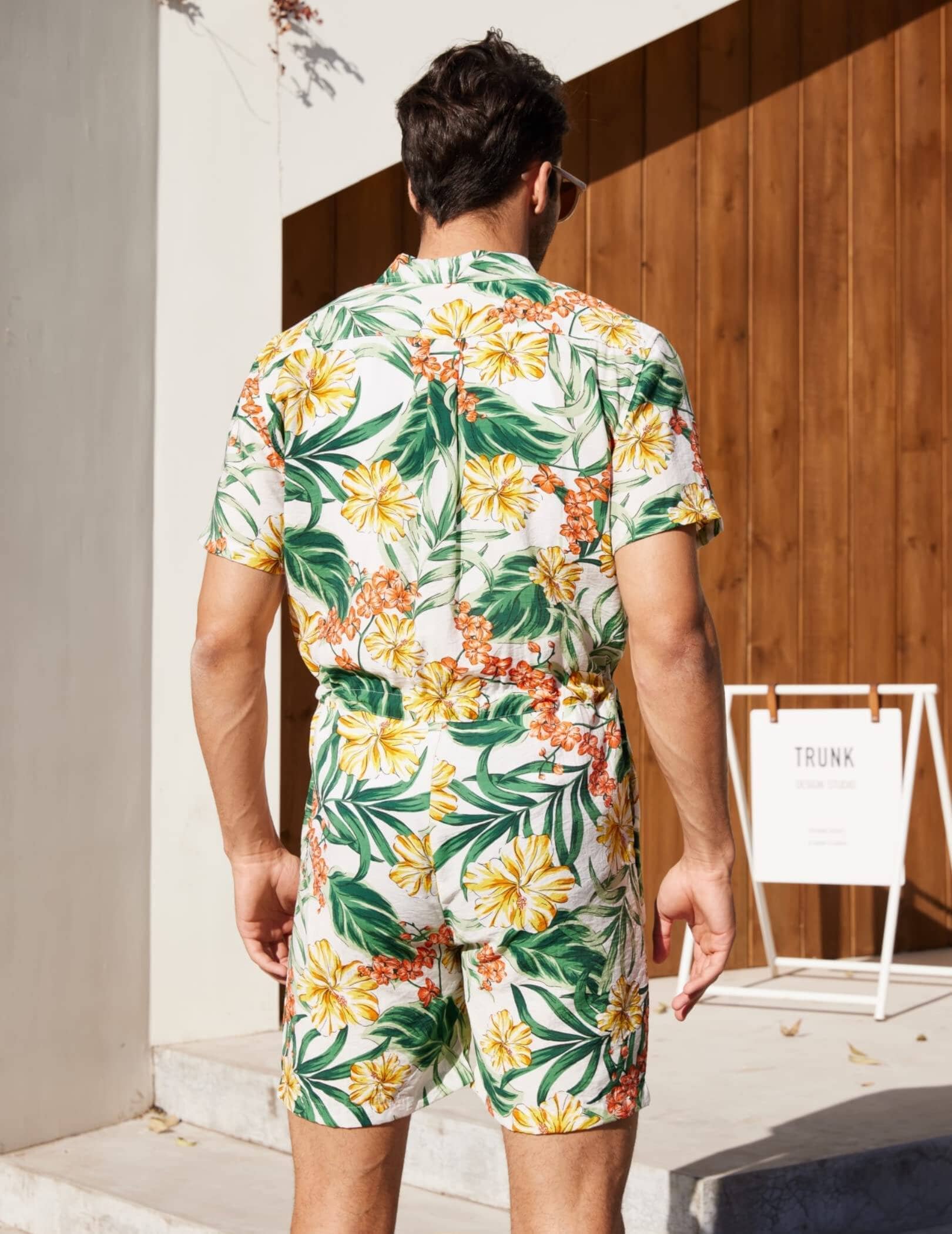 Blumen One Teil Hawaii Jumpsuit (US Only)