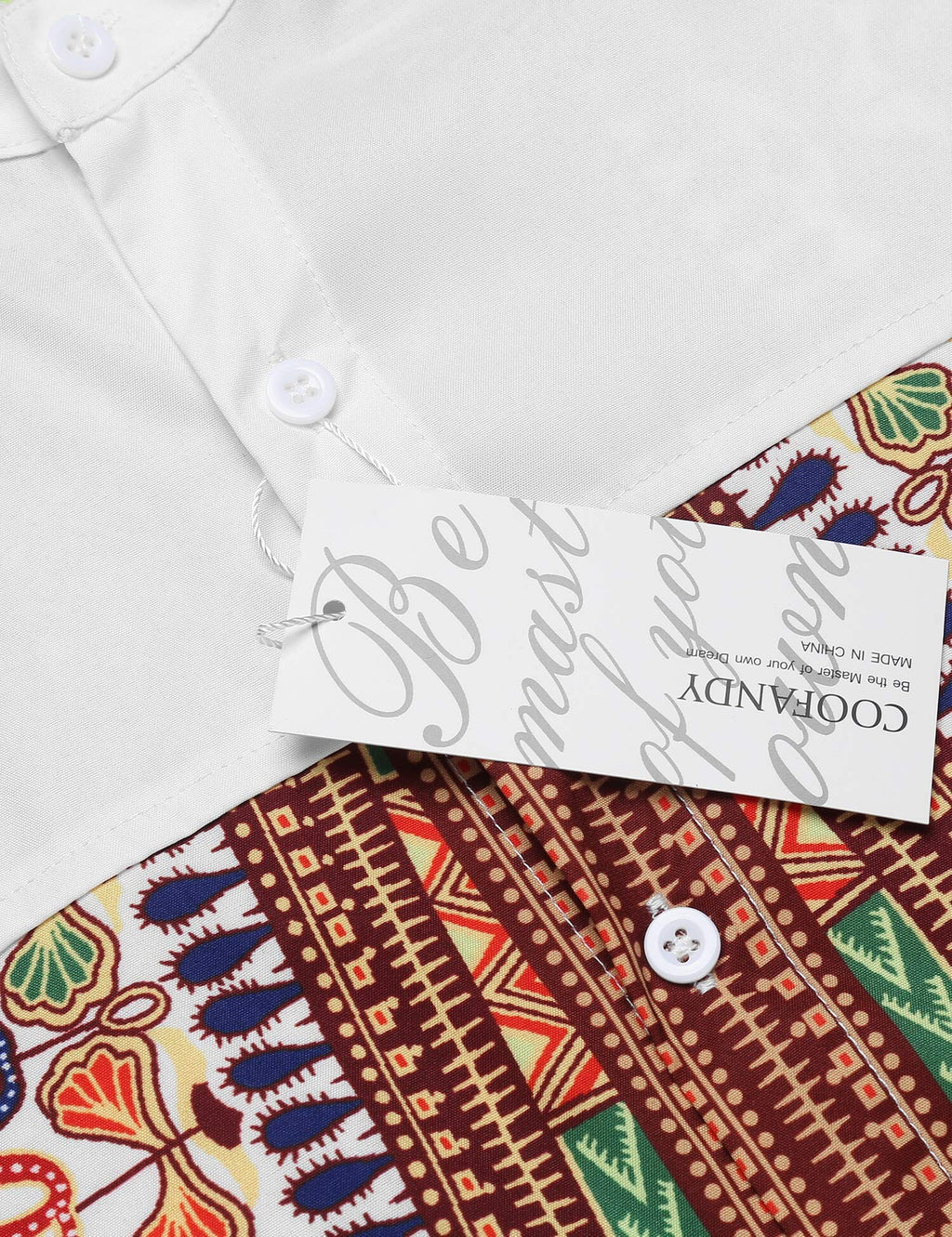 Casual Ethnic Graphic Lang Hemd