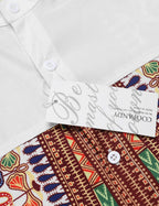 Casual Ethnic Graphic Lang Hemd