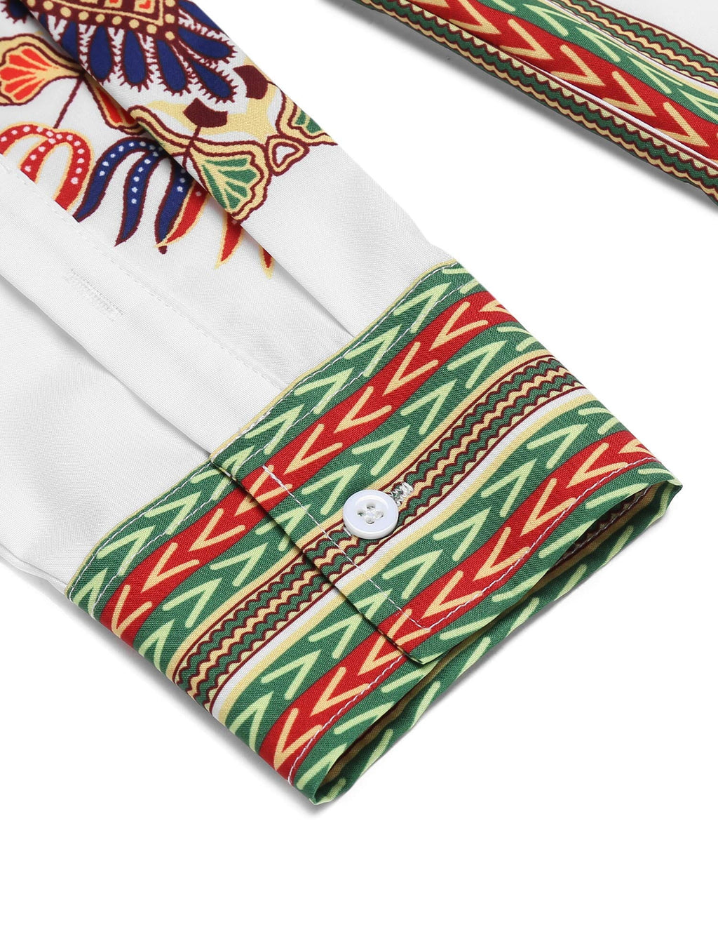 Casual Ethnic Graphic Lang Hemd