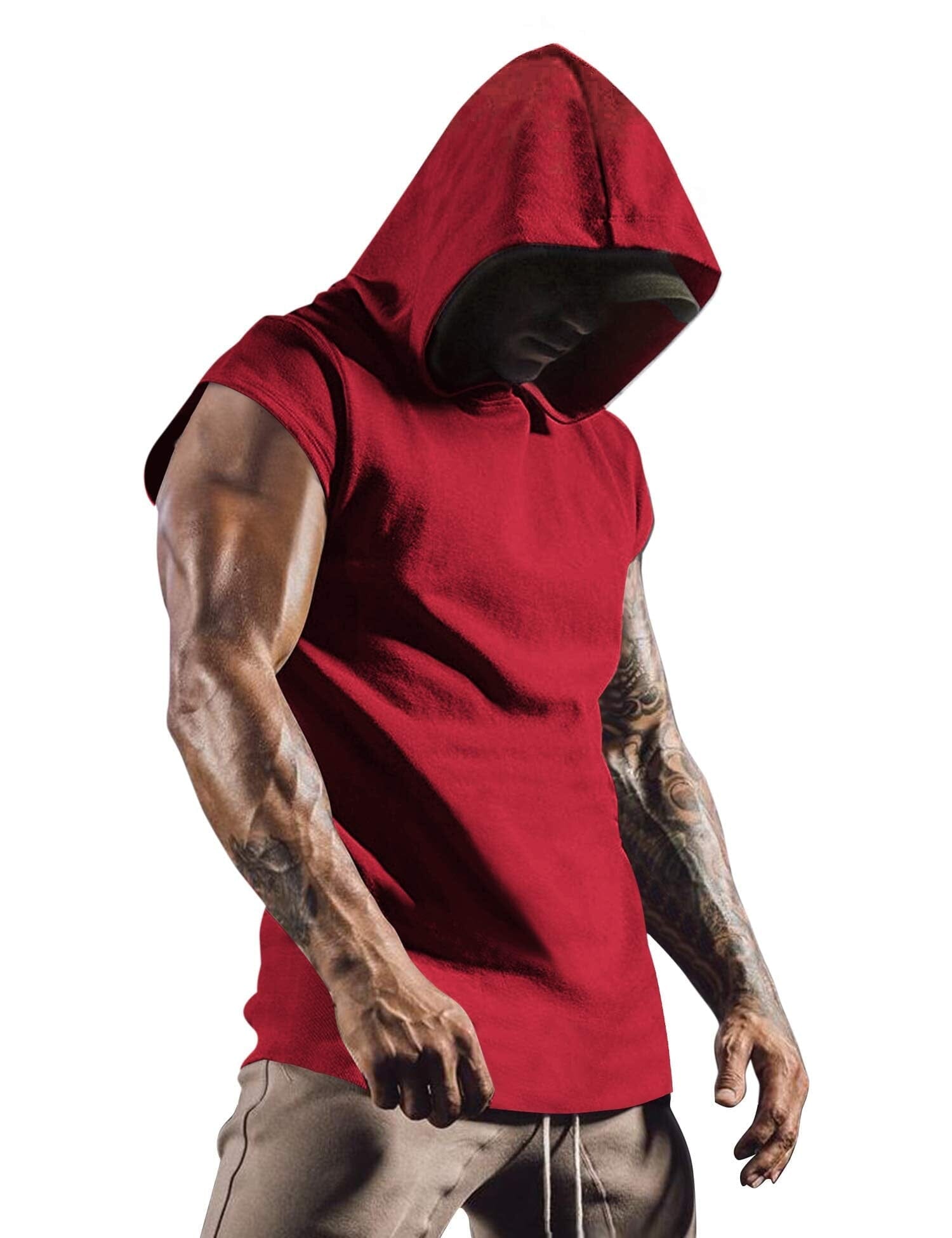 Gym Muscle Mit Kapuze Tank Top