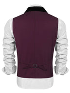 Buttons V-neck Anzug Weste