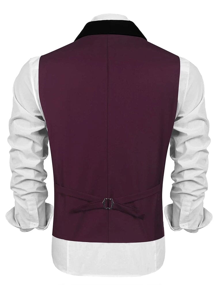 Buttons V-neck Anzug Weste