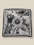 Stylish Printed Square Silk Schal