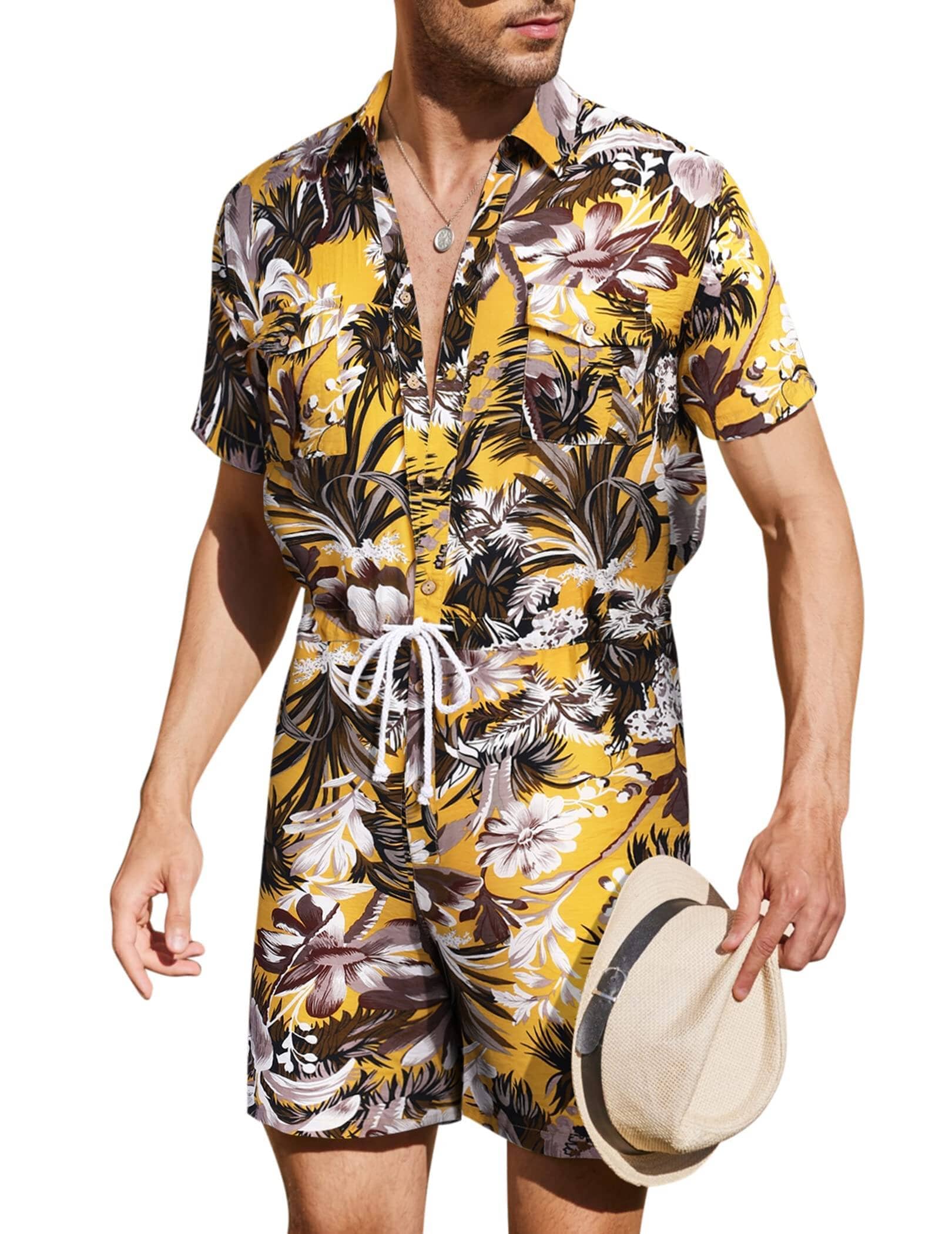 Blumen One Teil Hawaii Jumpsuit (US Only)