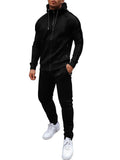 Casual 2-Teil Jogger Trainingsanzug Set