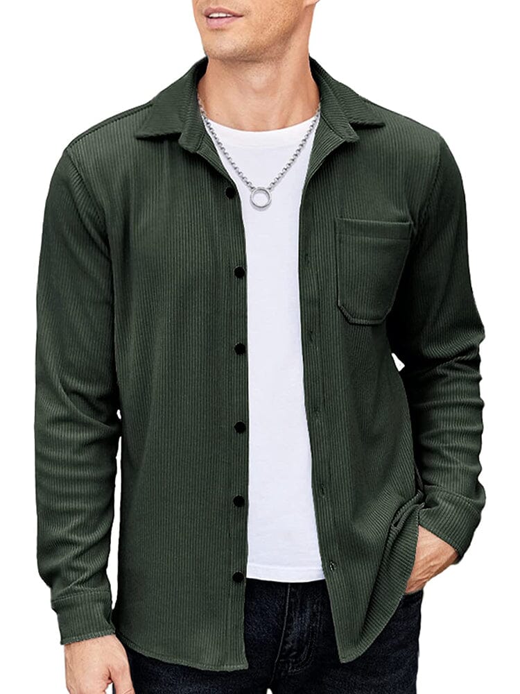 Casual Lightweight Corduroy Hemd