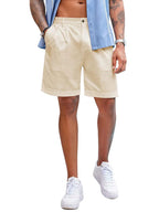 Klassisch Uni Leinen Shorts