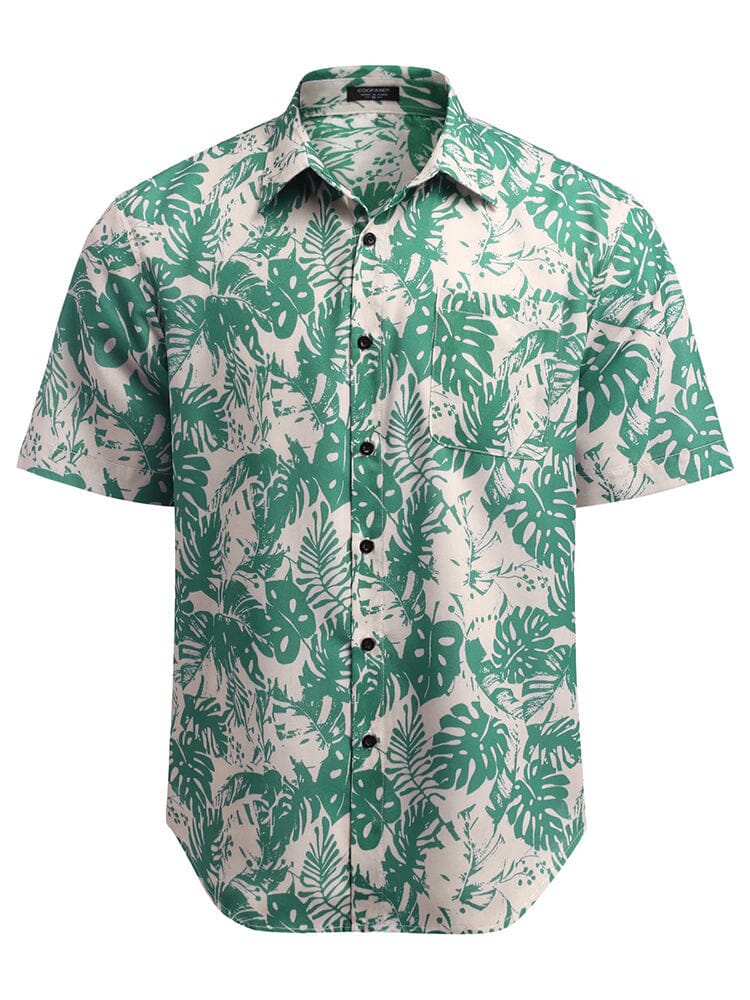 Hawaii Tropical Knopf Down Vintage Blumen Hemd