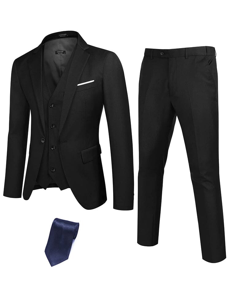 Klassisch 3-Teil Anzug Set with Tie