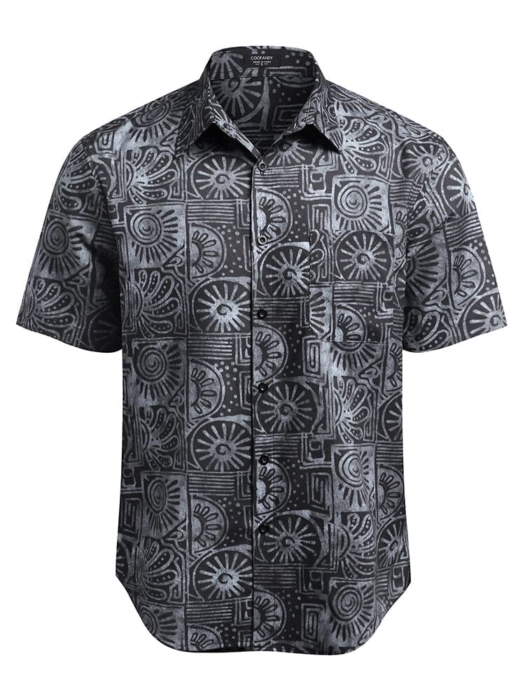 Hawaii Tropical Knopf Down Vintage Blumen Hemd