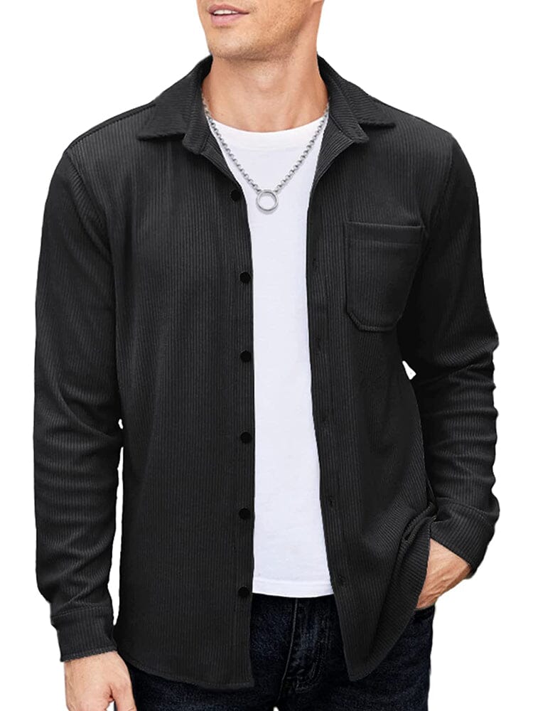 Casual Lightweight Corduroy Hemd