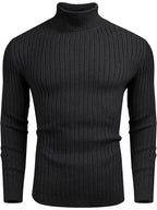 Rollkragen Strick Klassisch Ribbed Pullover
