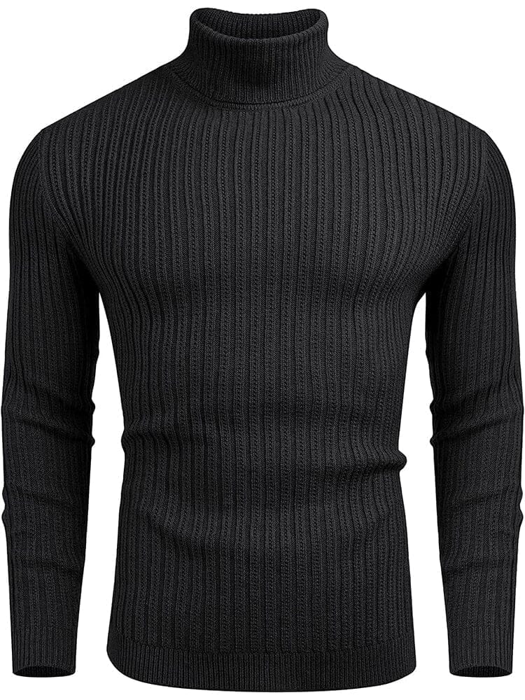 Rollkragen Strick Klassisch Ribbed Pullover