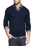 Casual Ribbed Strick Pullover Pullover