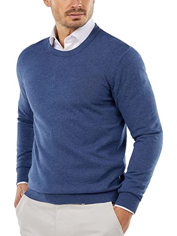 Trendy Crew Neck Pullover Strick Pullover
