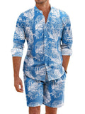 Casual 100% Baumwolle Graphic Hemd Sets