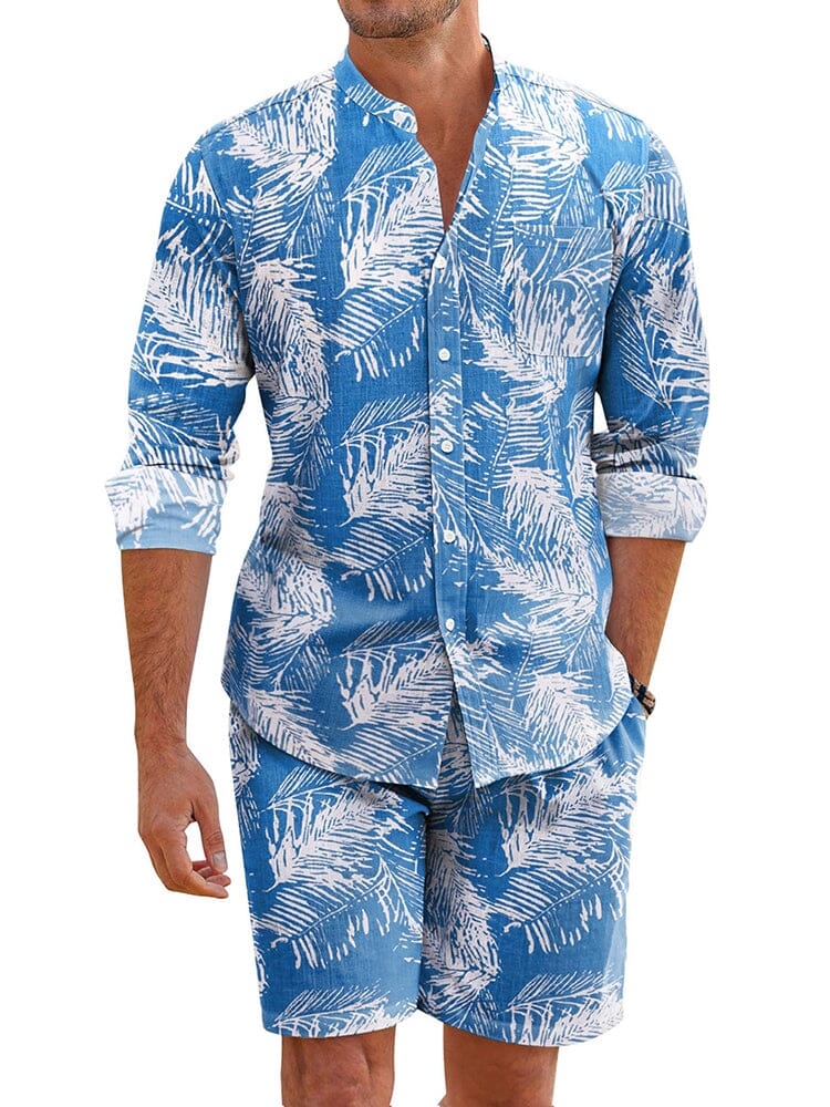 Casual 100% Baumwolle Graphic Hemd Sets
