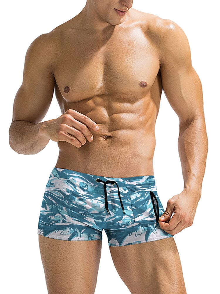 Swim Printed Square Leg Board Kurz