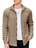 Casual Lightweight Corduroy Hemd