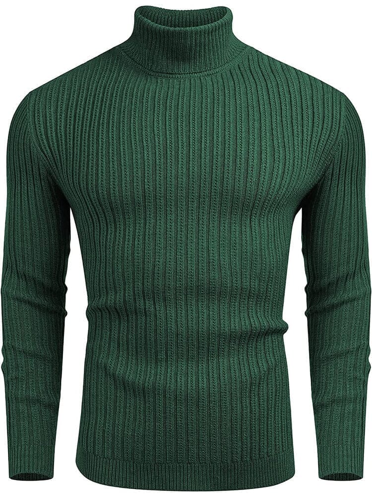 Rollkragen Strick Klassisch Ribbed Pullover