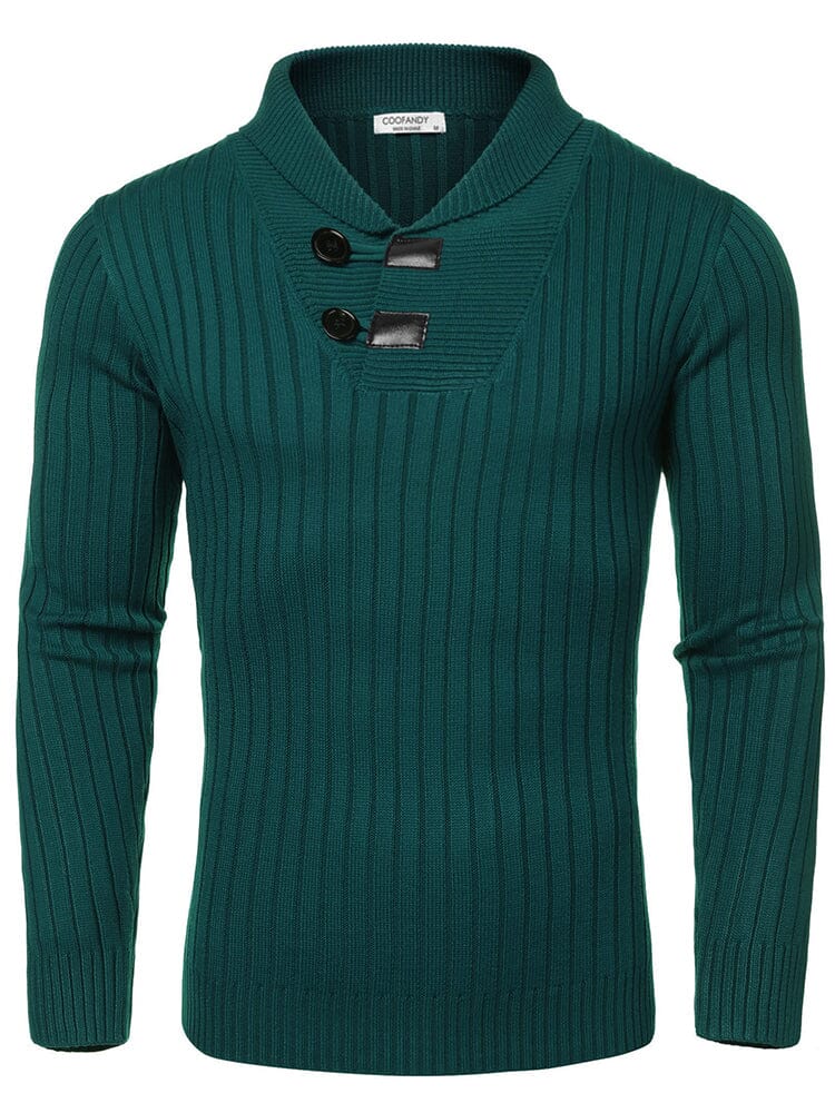 Stylish Schalkragen Kragen Pullover Pullover