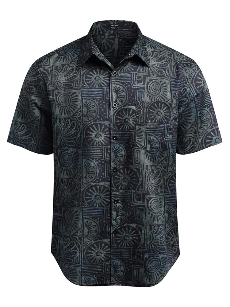 Hawaii Tropical Knopf Down Vintage Blumen Hemd