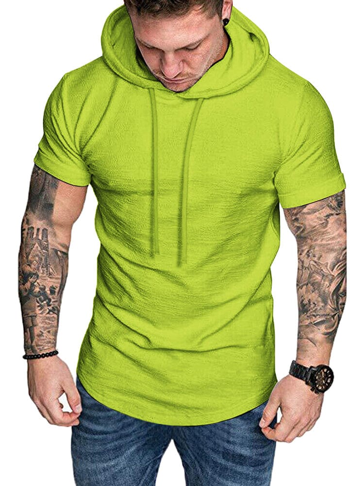 Casual Uni Kurz Ärmel Sports Hoodie