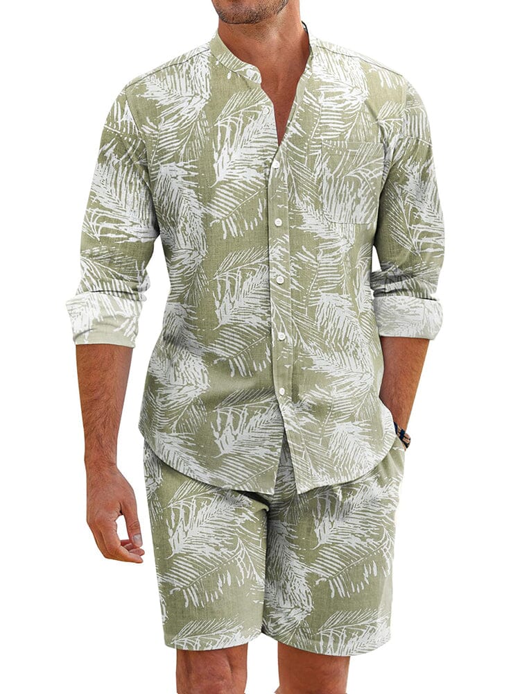 Casual 100% Baumwolle Graphic Hemd Sets