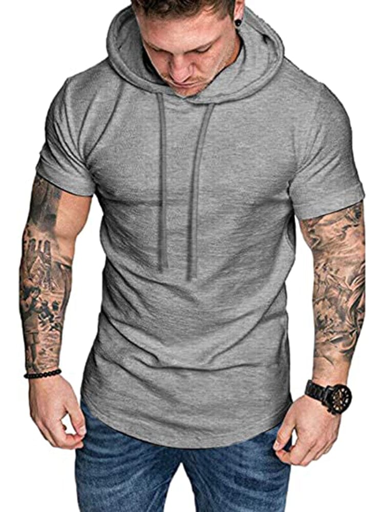 Casual Uni Kurz Ärmel Sports Hoodie