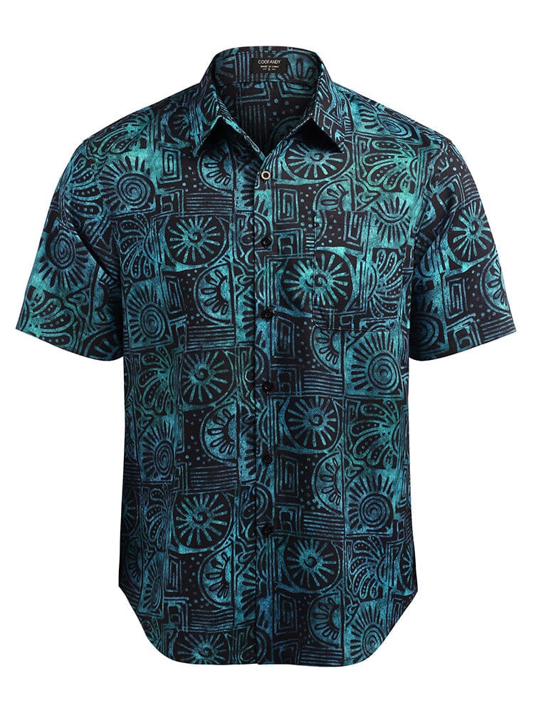 Hawaii Tropical Knopf Down Vintage Blumen Hemd