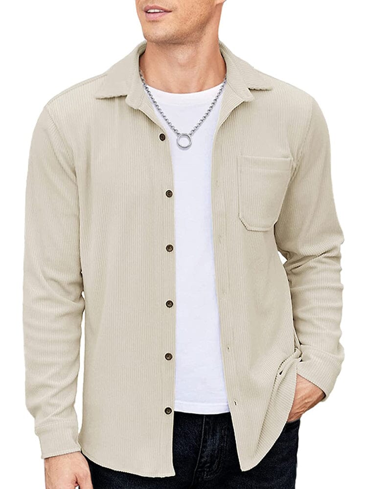 Casual Lightweight Corduroy Hemd