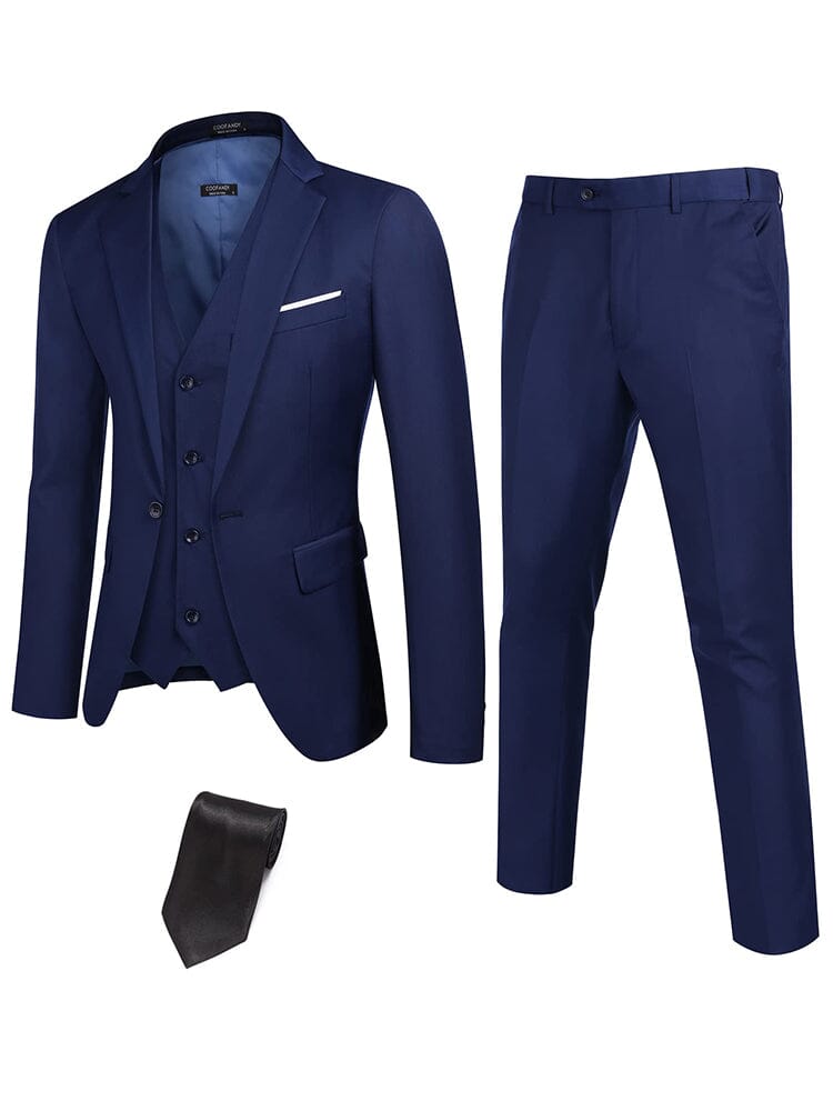 Klassisch 3-Teil Anzug Set with Tie