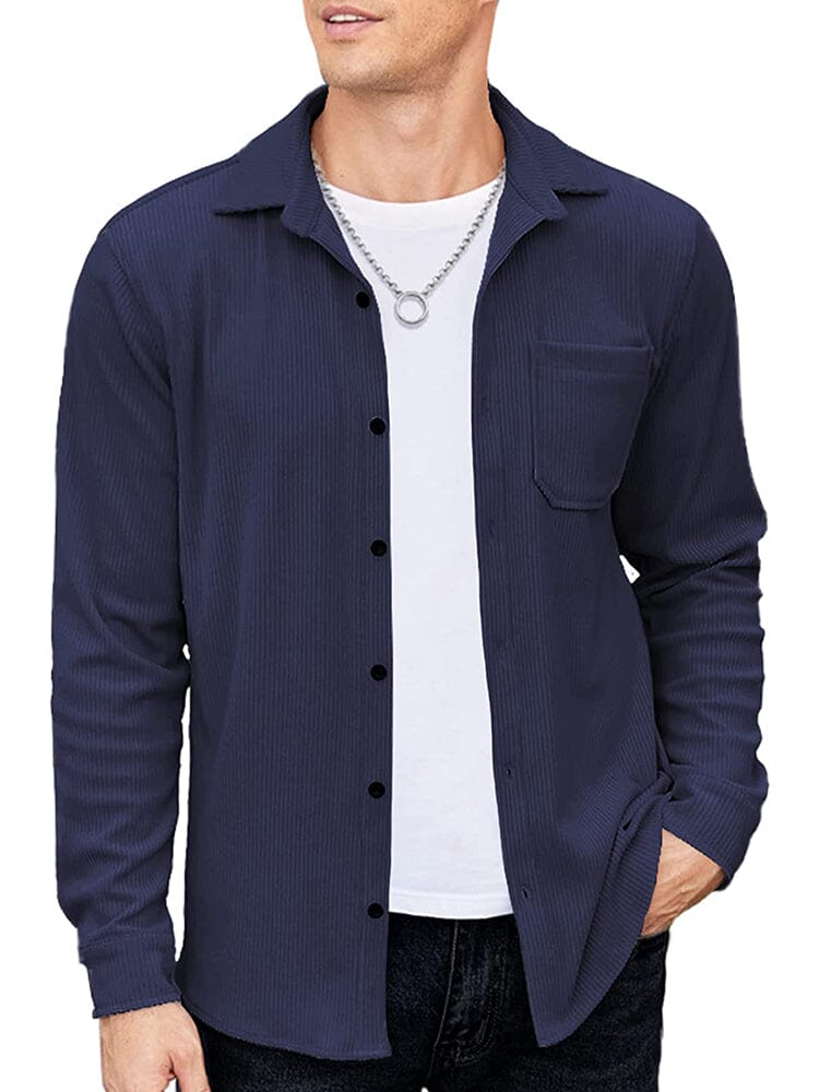 Casual Lightweight Corduroy Hemd