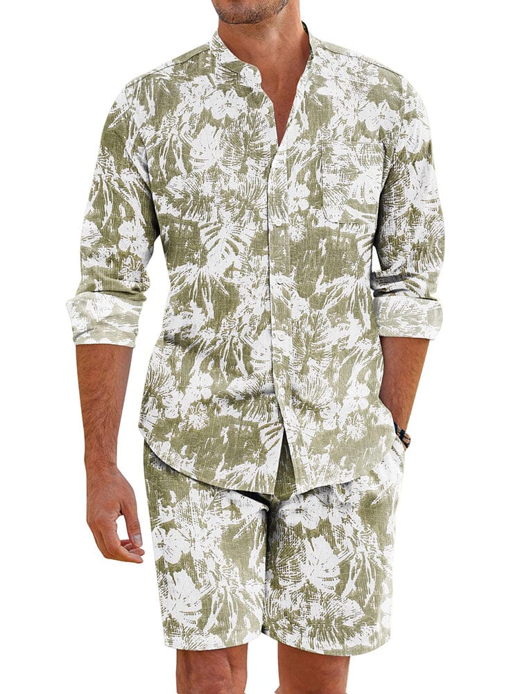 Casual 100% Baumwolle Graphic Hemd Sets