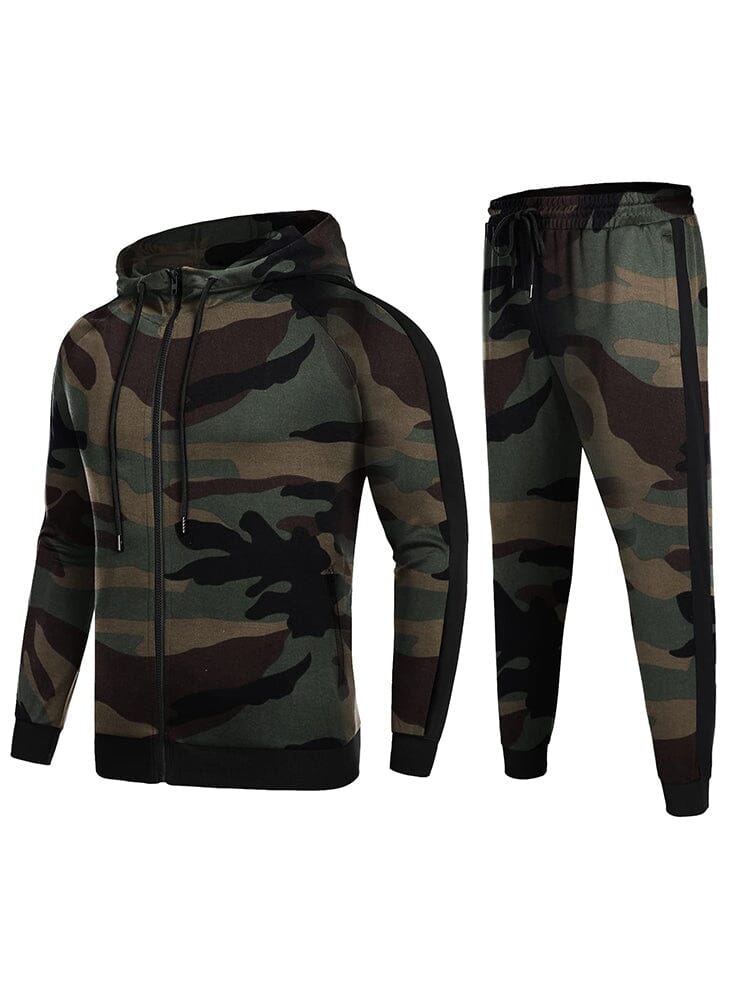 Casual 2-Teil Jogger Trainingsanzug Set