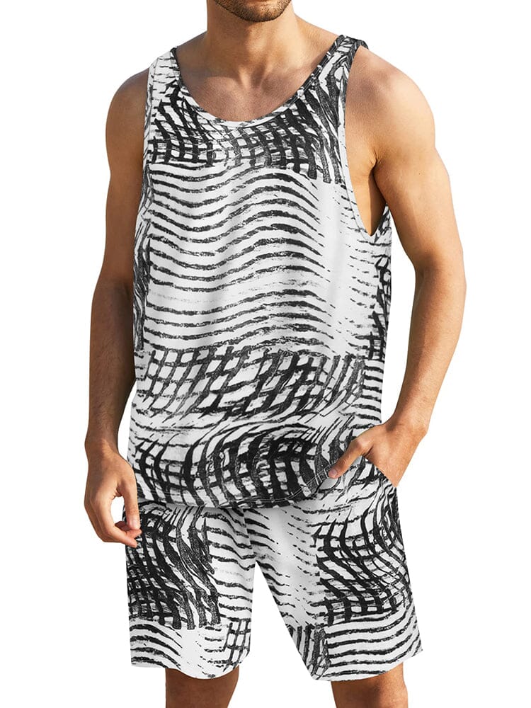 Hawaii Blumen Tank Top Holiday Set