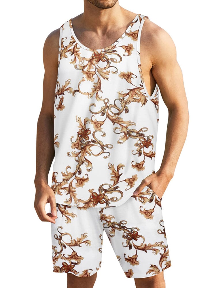 Hawaii Blumen Tank Top Holiday Set